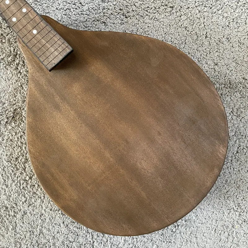 K097 Unfinished Mandolin DIY Kit, Korean OEM All‑Solid 20 Frets Mahogany Body, Custom DIY Handcraft Instrument