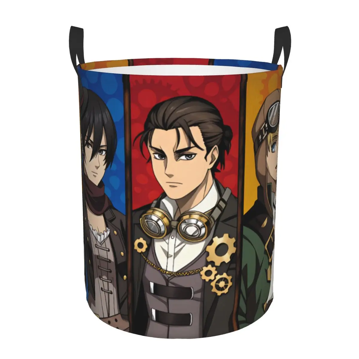 Levi AckermanAttack On Titan Mikasa Ackerman Laundry Hamper Large Storage Basket Hange Zoe Eren Yeager Armin Arlert Laundry