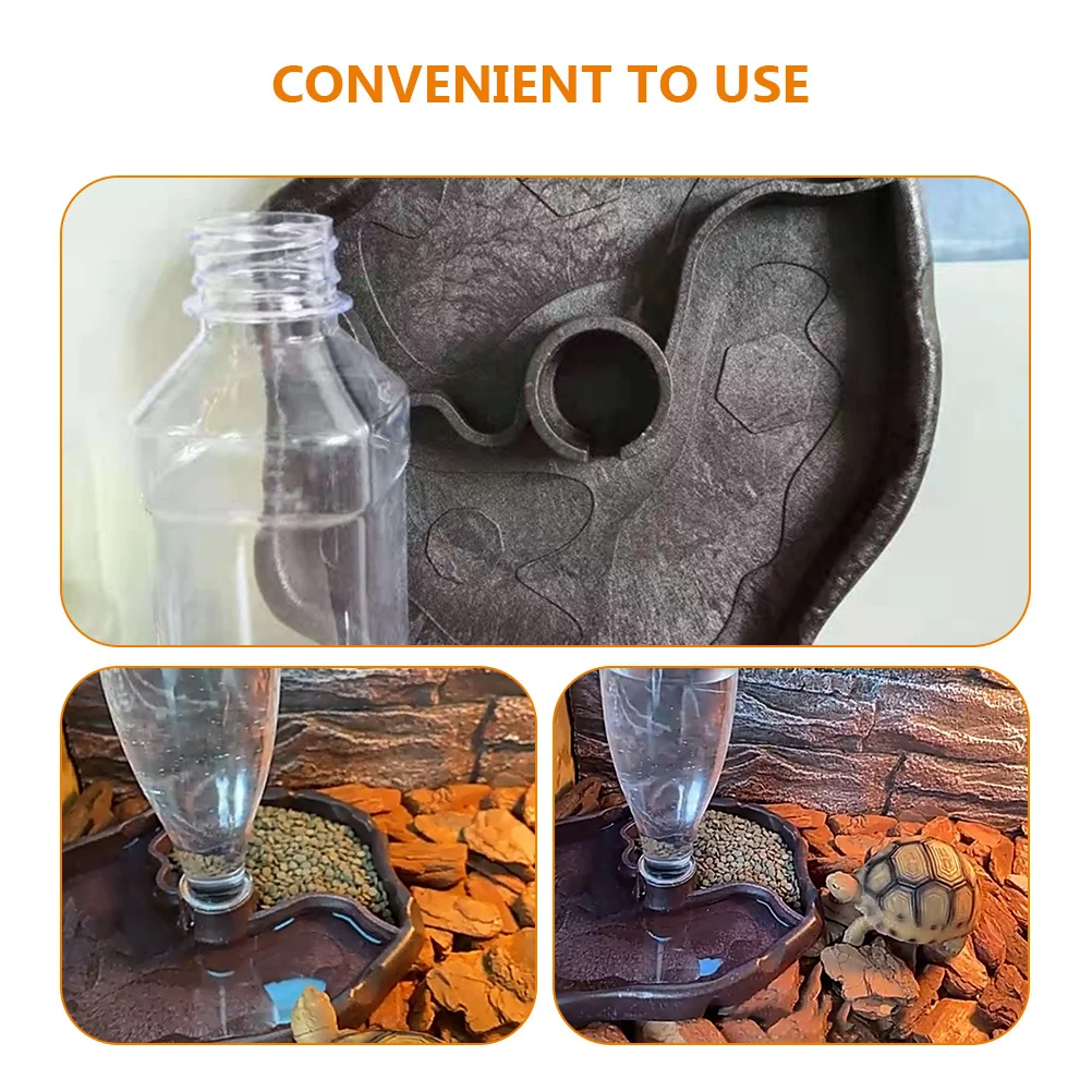 

1Set Automatic Reptile Water Feeder Stable Food Holder Turtle Lizard Gecko Tank Accessories Bearded Dragon Tank Accessories