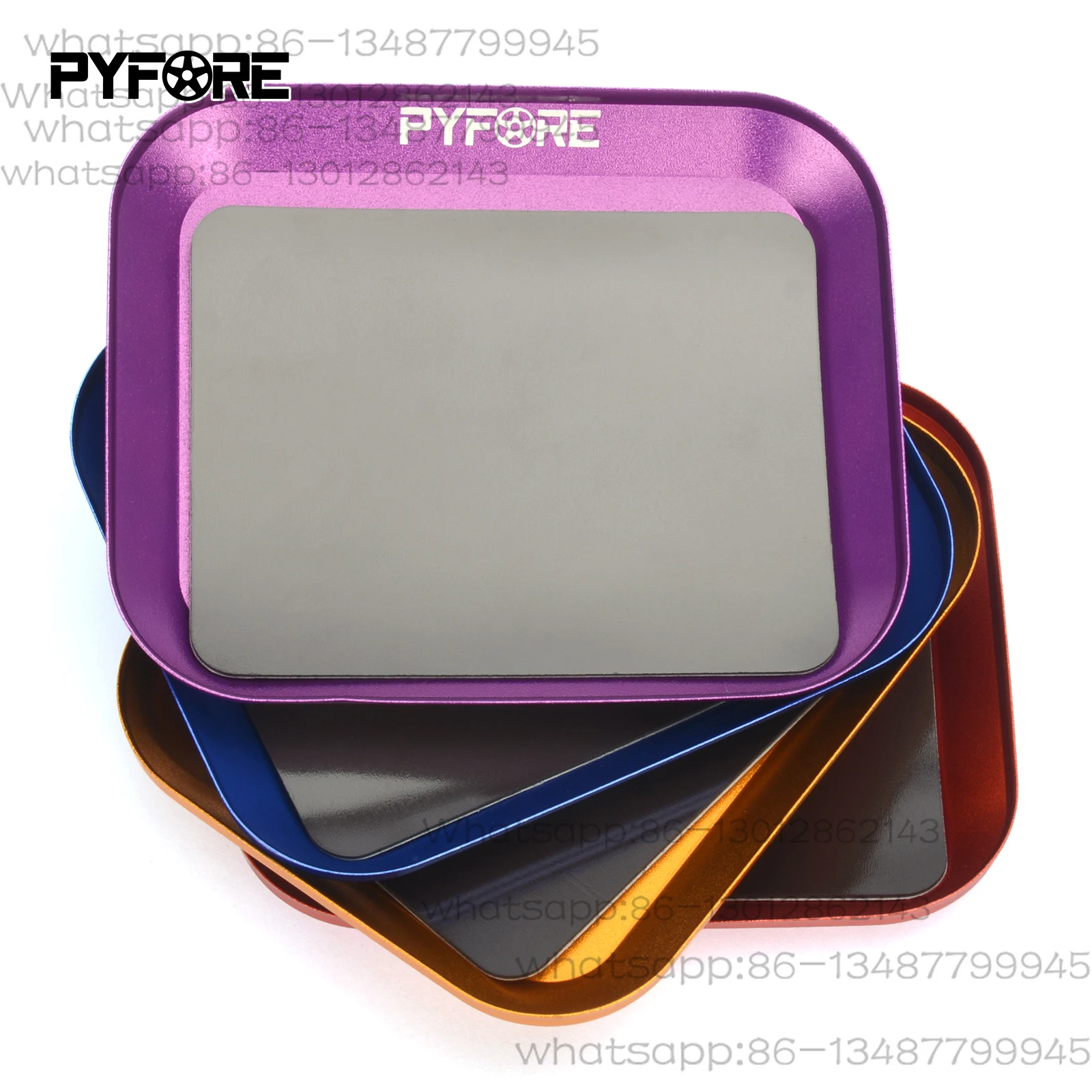 PYFORE RC remote control model toy car maintenance tool with screw small accessories tray, + magnetic screw tray