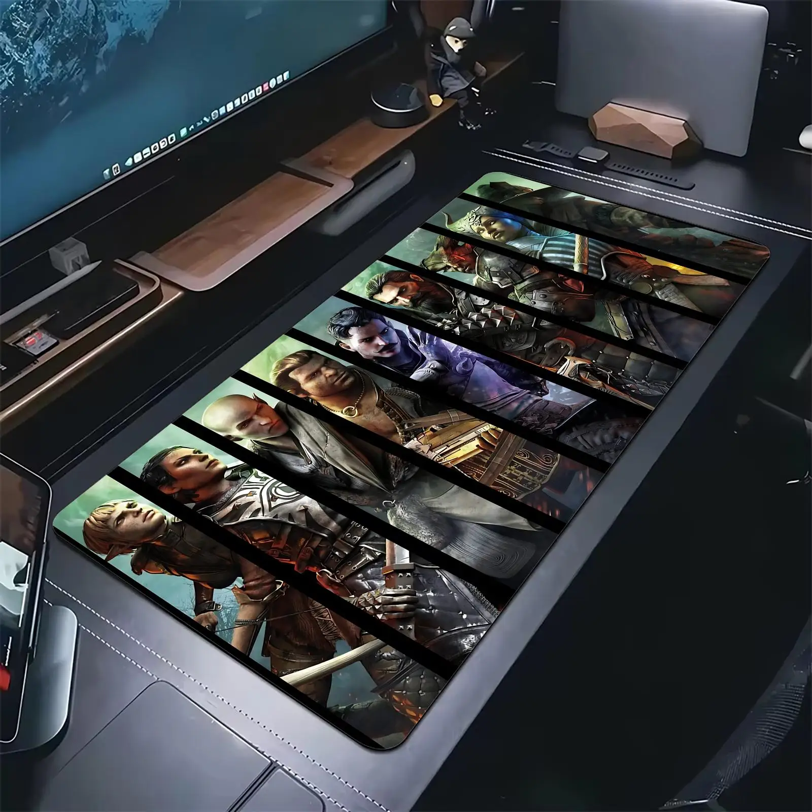 Pro E-Sports XXL Gaming Mousepad Extra Large Non-Slip Stitched Edge Keyboard Laptop Desk Mat For PC Gamer Dragon Age Inquisition