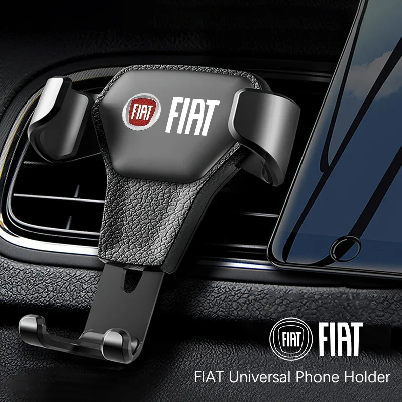 Support de téléphone de sortie d'air de voiture, Support de combiné automatique pour FIAT 500 Ducato Panda Grande Punto Tipo Abarth Pulse Strada 600
