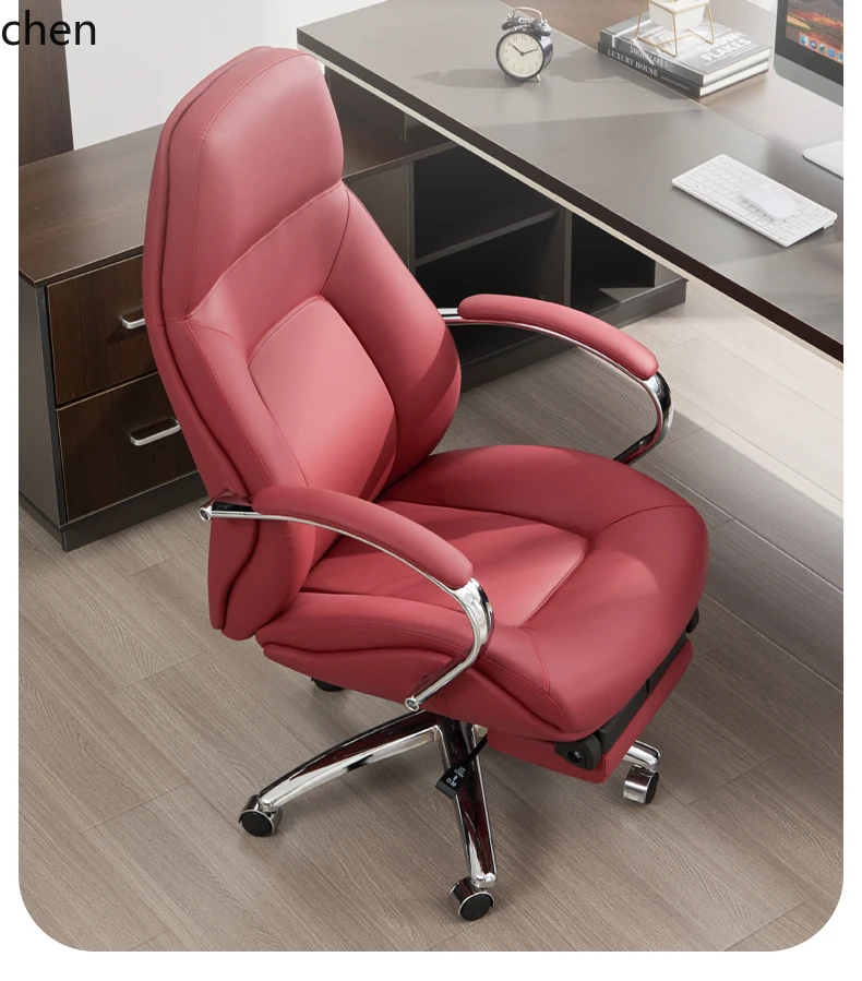 ZML leather single office seat sedentary and comfortable home nap computer rotating chair