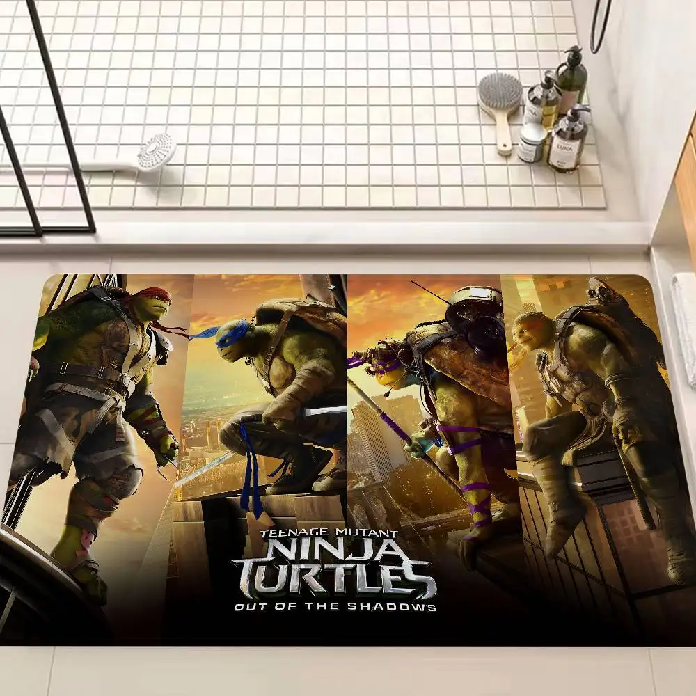 Classic Teenage M-Mutant N-Ninja Turtles TMNT Kitchen Mat Room Bedroom Decoration Balcony Anti-Slip Doormat Living Room Alfombra