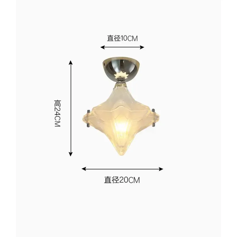 ثريا غرفة المعيشة الزجاجية على الطراز الفرنسي، مدخل المدخل القديم، المدخل، غرفة النوم، الدرج، تركيبات الإضاءة المزدوجة