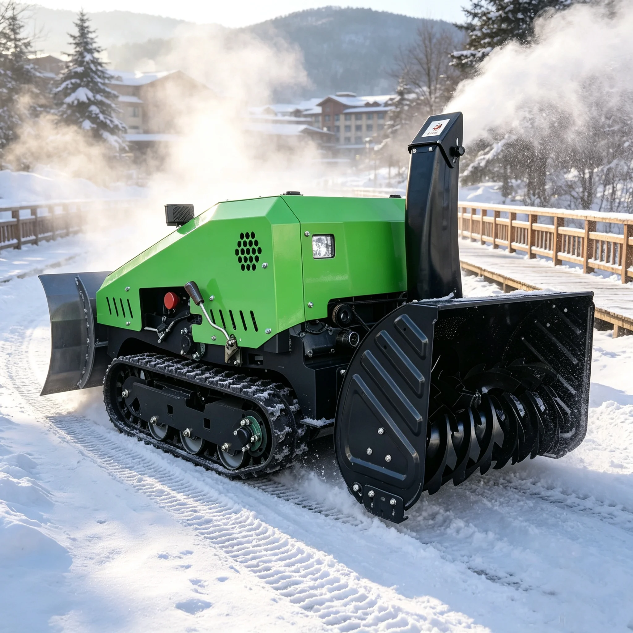Corrosion Resistant All-terrain Compact Snow Cleaner Low Maintenance Small Snow Pushing Device Small Loader Backhoe