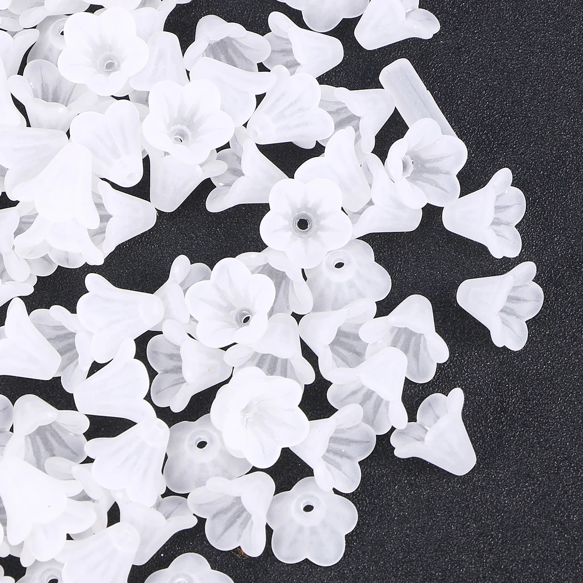 

Colorful Acrylic 200G Flower Petals Straight Hole Jewelry Making Supplies Plastic Leaf Decors