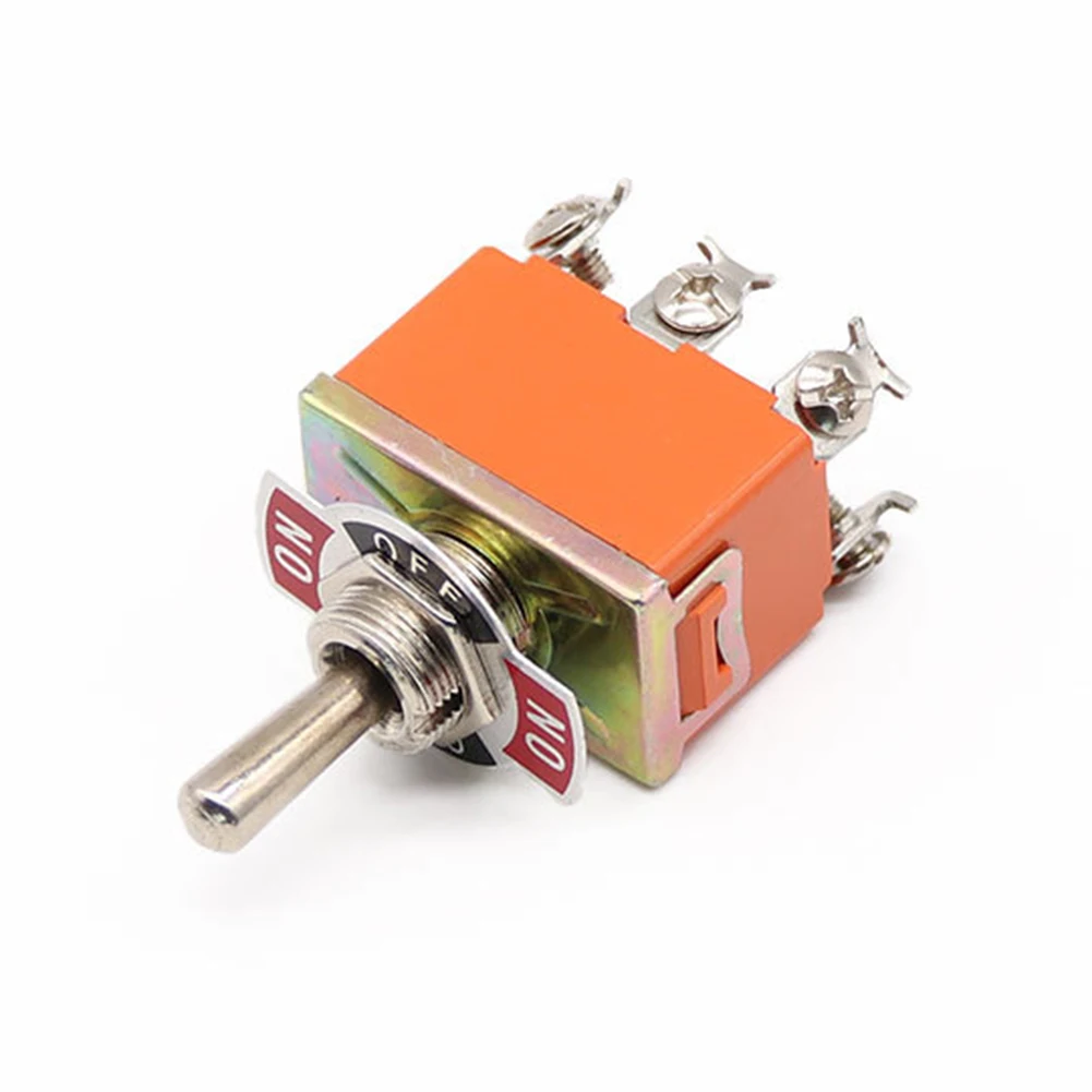 Power Control 12mm Hole Size 6 Pin Switch 3 Position Toggle Switch Appliance 3 Position Switch 250V Rated Voltage