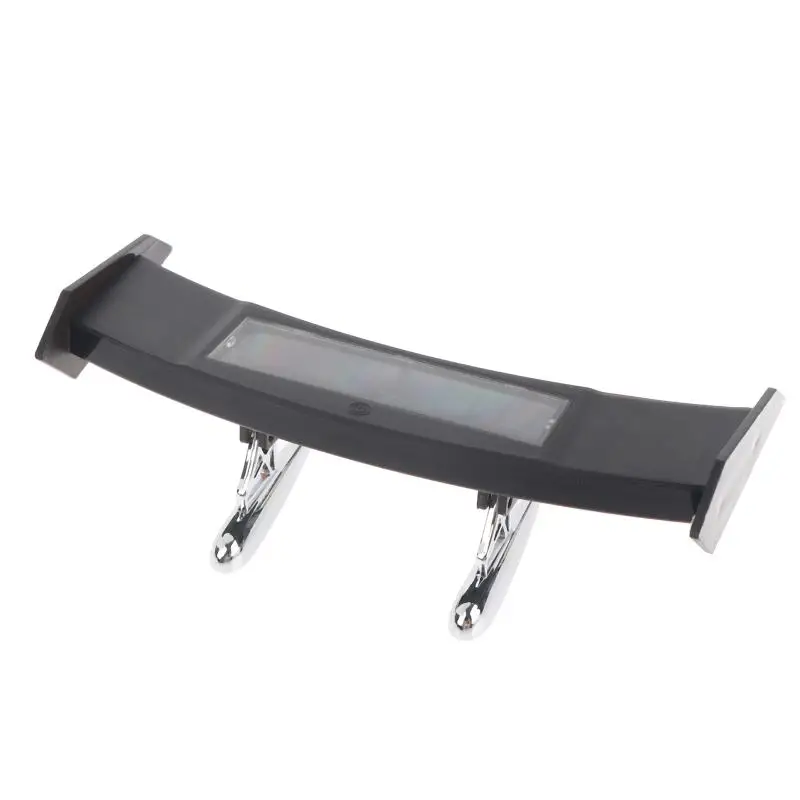 Mini Car Rear Spoiler Solar Powered Warning Light Adhesive Anti Collision Easy Install for All Vehicle Road Safety Reminder