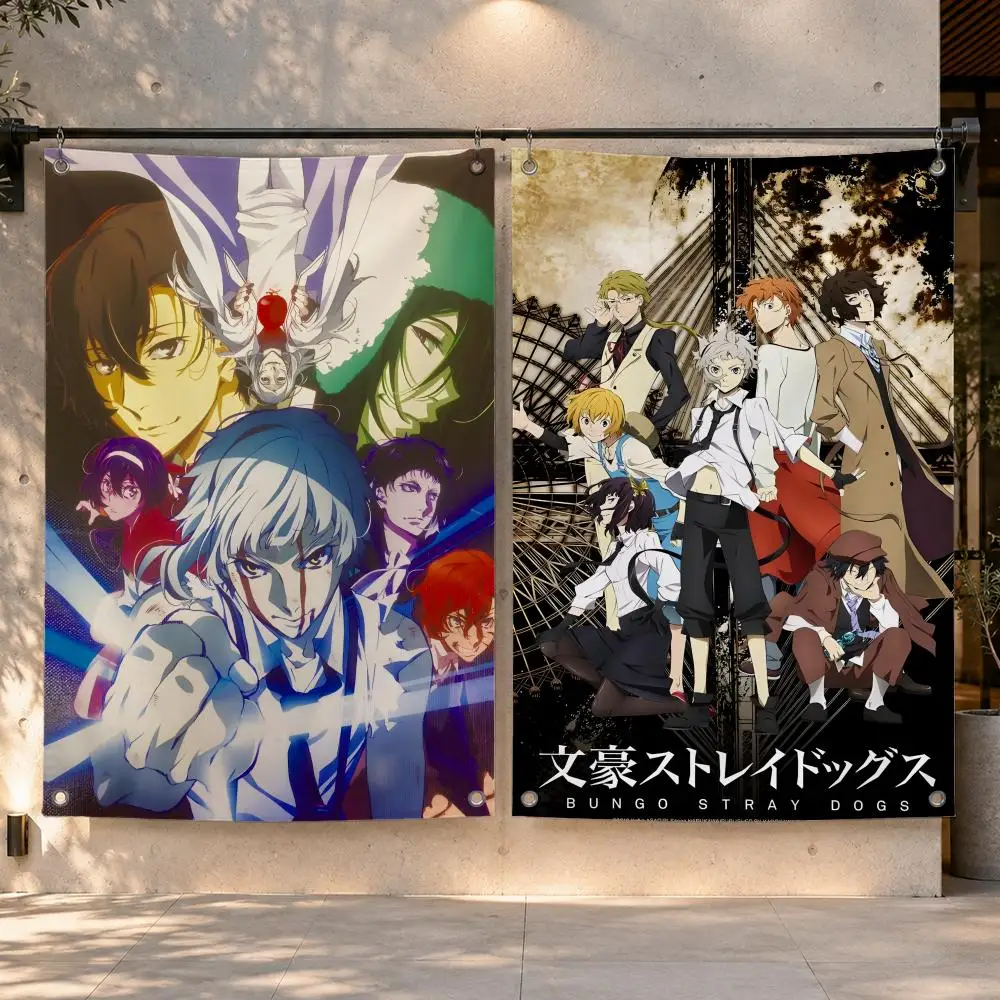 Anime Bungo Stray Dogs Flags  Funny Flags for Bedrooms Home Decor Items Outdoor Decors Garage Decoration Flaga
