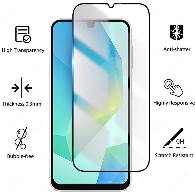 3PCS Tempered Glass For Samsung Galaxy A16 5G A15 A05 A13 4G A22 A31 A32 A34 A03S A71 A52S A53 5G A06 HD Screen Protector Glass