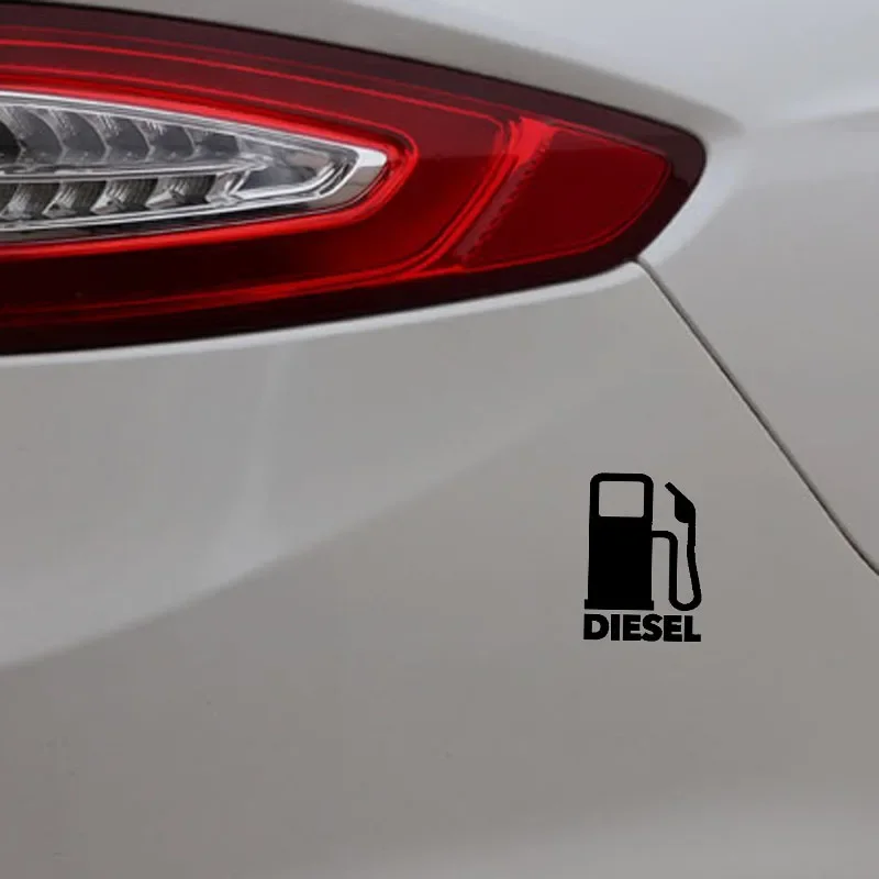 Car Stickers Personalized Stickers Diesel Fuel Tank Cap Stickers Waterproof and Sunscreen PVC 12*8cm