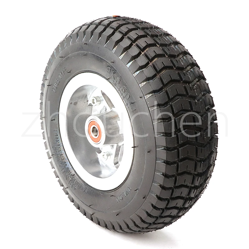 High quality 9 inch wheel 9x3.50-4 tires tyre Inner Tube and rim Combo for Gas Scooter Skateboard Pocket Bike Electric tricycle