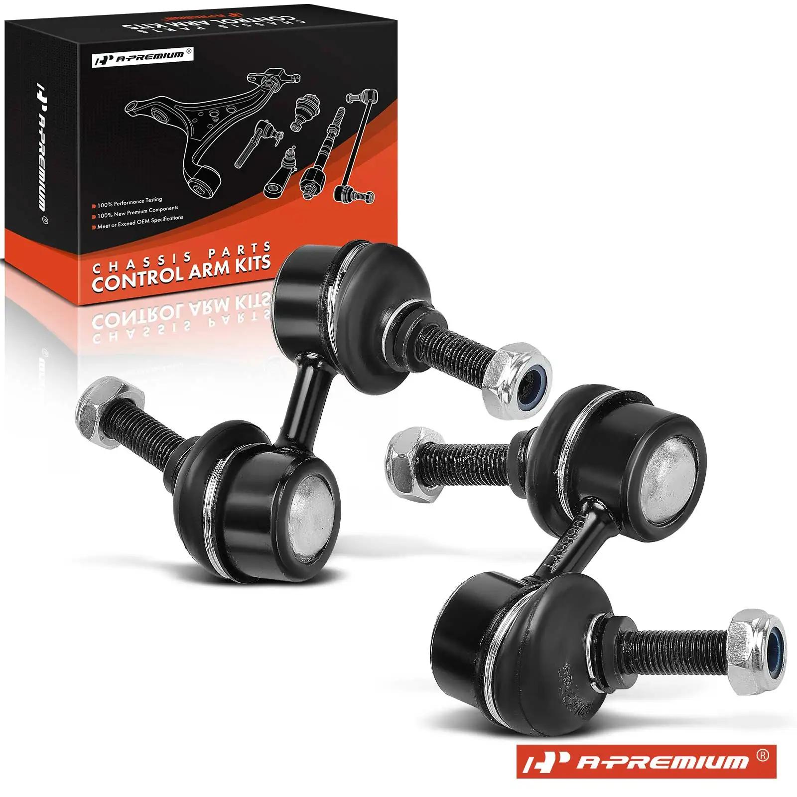 A-Premium 2x Front Side Sway Bar Link Kit for Honda CR-V 1997-2001 Civic 1999-2000 Mazda MX-3 1992-1995 51320S04003
