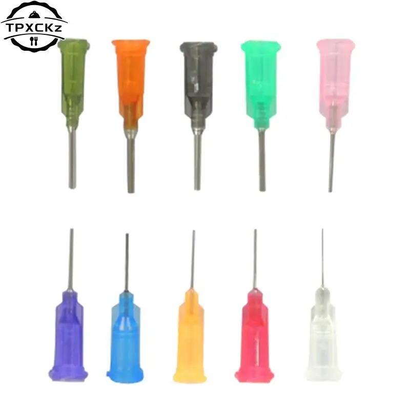 10Pcs/lot Dispensing Screw Needles Tip For Liquid Dispenser Syringe Syringes For Mixing Many Liquid