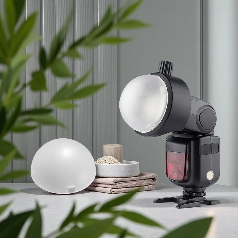 AK-R11 Magnetyczny Dyfuzor Kopułkowy Zamiennik do Lampy Błyskowej z Okrągłą Głowicą V1/do AD200/AD200Pro/do Serii Lamp Błyskowych V1/S-R2 Część Zamienna