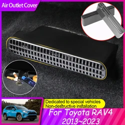 Car Air Outlet Cover for Toyota RAV4 2023 2022 2021 2020 RAV 4 XA40 XA50 2013~2019 Under Seat Conditioner Duct Vent Accessories