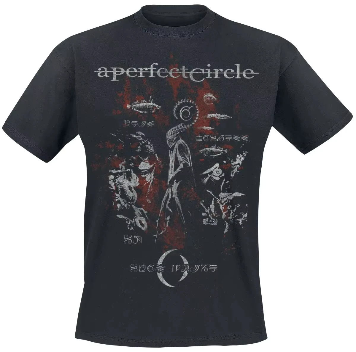 2026 A Perfect Circle Cosmic Sigil Tee Alternative Rock T-Shirt with Galaxy Symbol & Band Logo Print