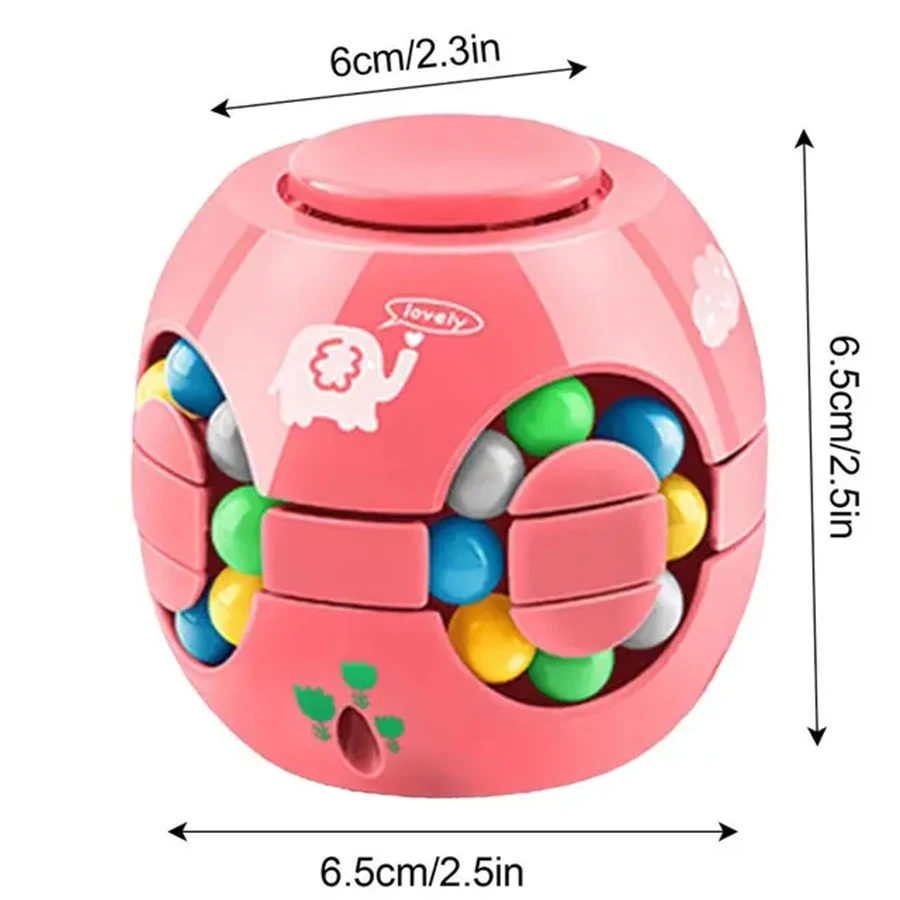 Spin Glijdende Bonen Puzzel Magische Bonen Gyroscoop Fidget Speelgoed Spinner Bal Anti-Stress Vingertop Spel Kinderen Volwassen Jongens Meisjes Cadeau