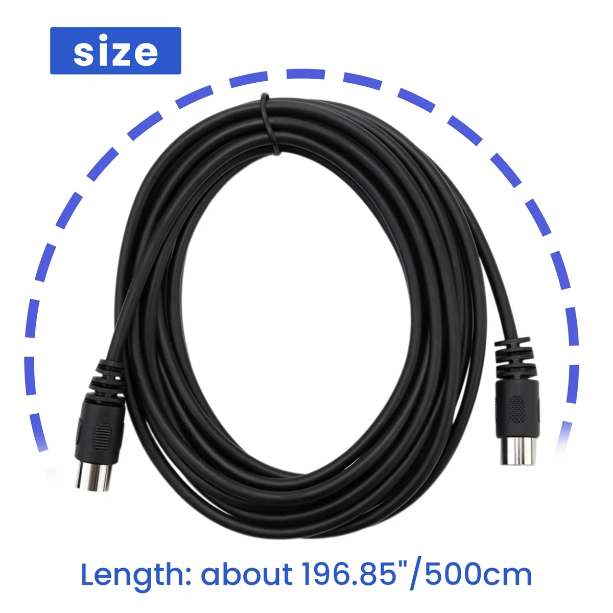 ABAN 8 Pin Din ذكر إلى ذكر مكبر الصوت مهائي كابلات الصوت للمراقبة أجهزة الكمبيوتر السيارات التلفزيون الدقة 5 متر