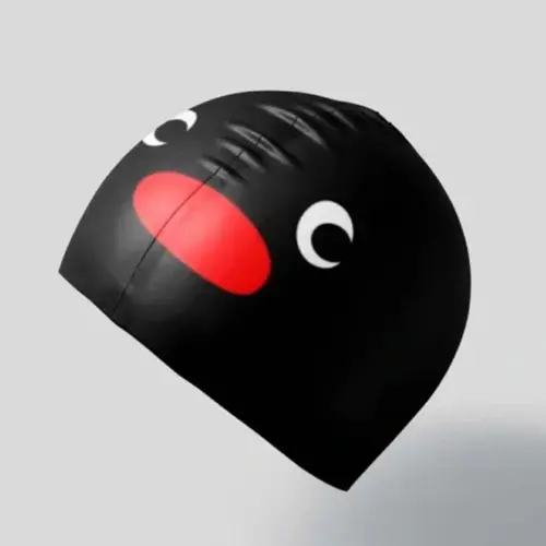 Gorro de natación de silicona con bonitos dibujos, gorro de natación seguro, gorro de natación elástico, impermeable, cómodo, protección profesional para los oídos