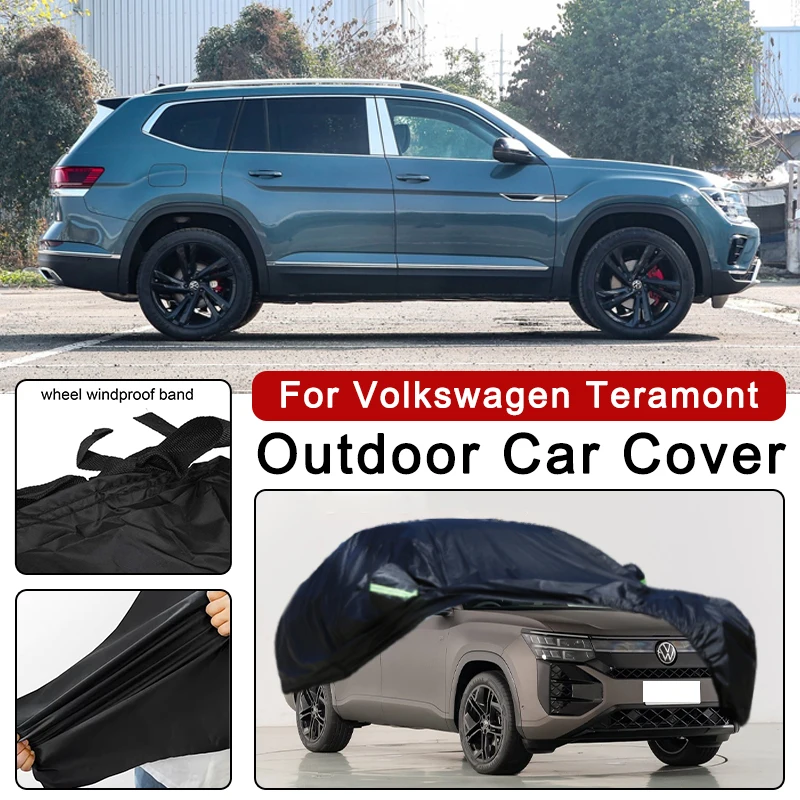 

Outdoor Car Cover Waterproof Dustproof UV Sun Protection, Full Car Protector Exterior Parts For Volkswagen Teramont 2017-2026