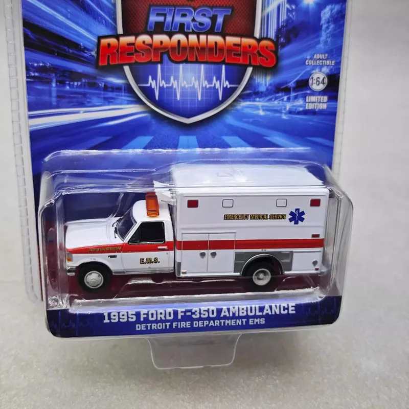 Greenlight escala 1:64 1995 F-350 coche de simulación de aleación modelo colección estática decorado regalos de vacaciones juguetes regalo de recuerdo