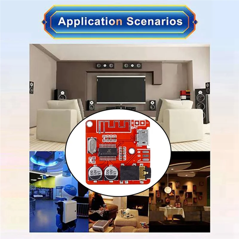 【HOME TOOLS】 Placa de decodificação + caixa MP3 Bluetooth Placa de módulo de áudio Lossless Car Speaker Placa amplificadora de áudio DIY Receptor de áudio