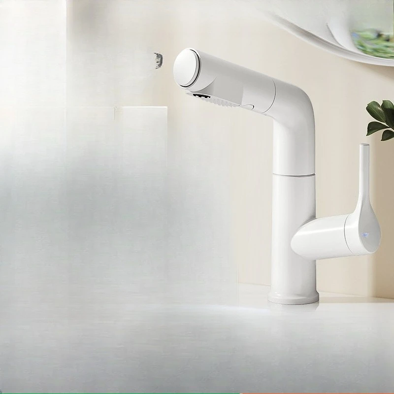 크림 풍수 수도꼭지 리프팅 풀아웃 욕실 세면대