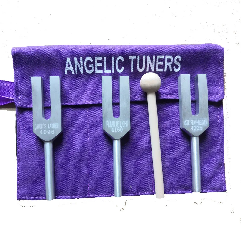 4096 HZ Angel Tuner Crystal Quartz Chakra Healing Tuning Fork Set Sound  Vibration  Music  Tool