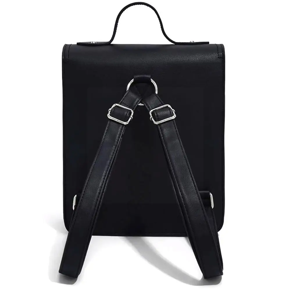 Wednesday Aesthetic Backpack For Teens Y2K Gothic Preppy Backpack Japanese Leather Book Bag Wensday Backpack R5F0