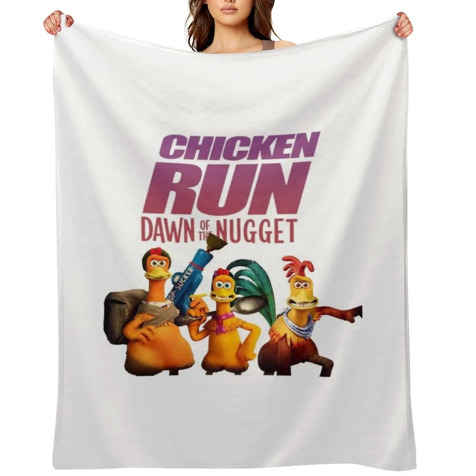 

Chicken Run 2 Throw Blanket Travel Luxury St Furry Quilt Blankets