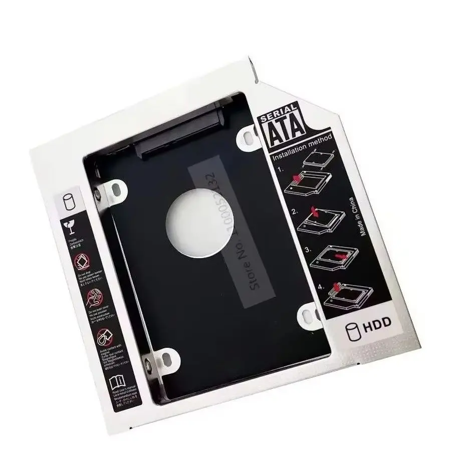 12.7mm 2nd Hard Drive HDD Optical bay Caddy Frame for Clevo P150HM P150SMA P151SM P151EM1 P151HM1 Dell Studio XPS 1640 1645 1647