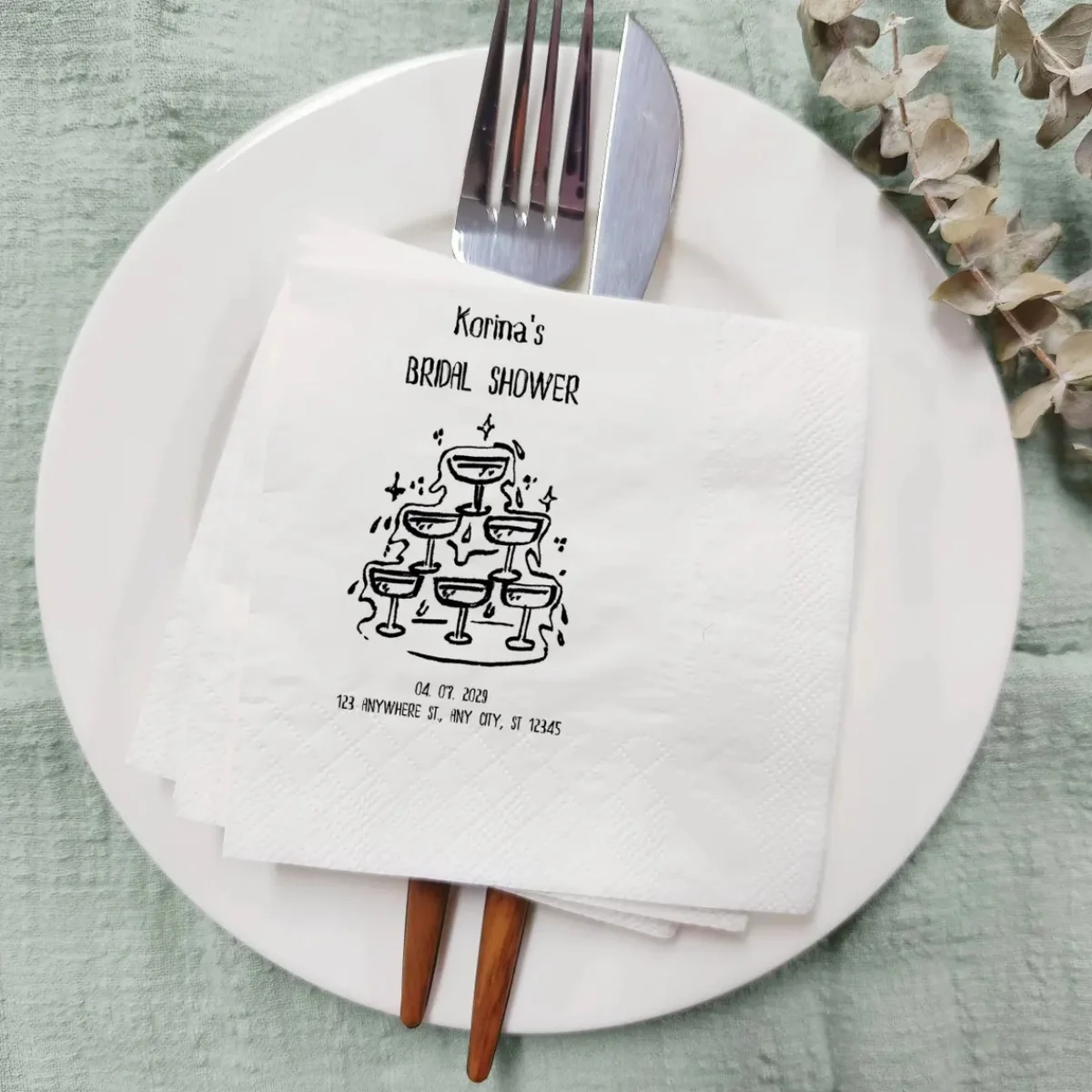 

50 шт. салфетки для свадебного душа на заказ, салфетки для девичника, изготовленные на заказ коктейльные салфетки для девичника, свадебный душ