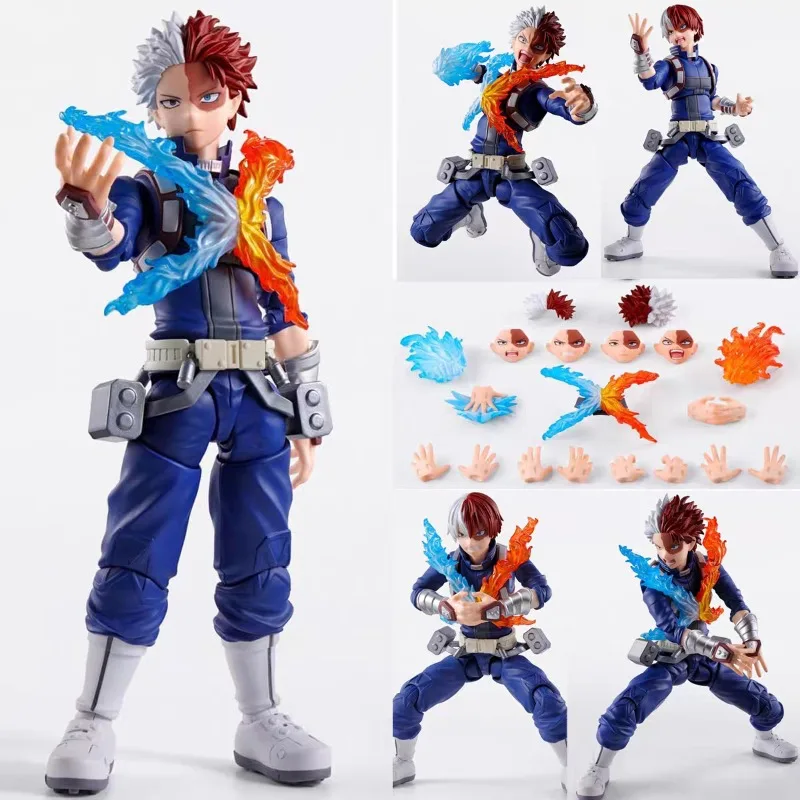 

In Stock Original Bandai S.H.Figuarts SHF My Hero Academia SHOTO TODOROKI Anime Action Figure Models Toys Collectible Doll Gifts