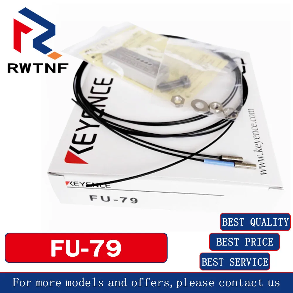 Совершенно новый оригинальный оптоволоконный датчик FU-79 KEYENCE отражательного типа
