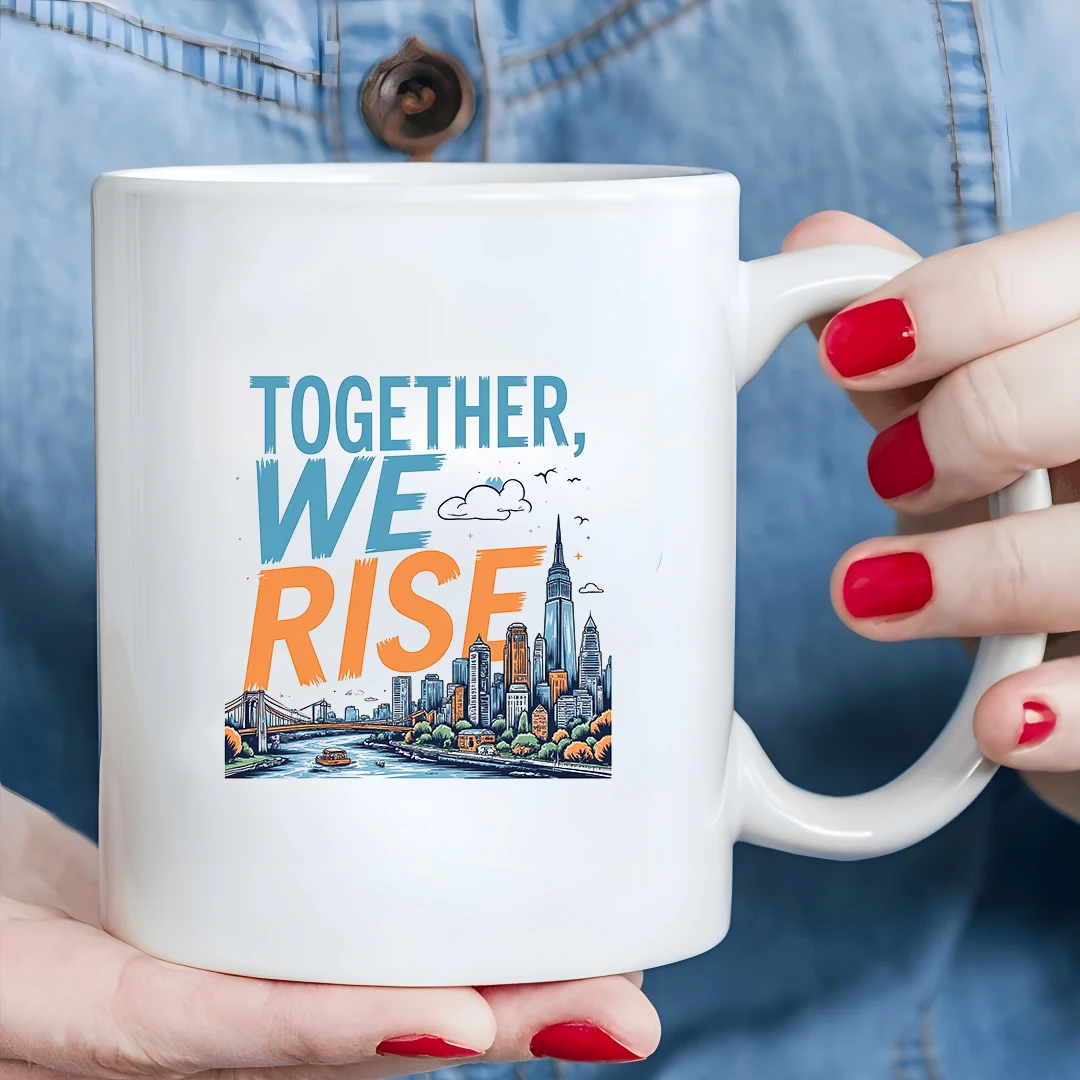 

11oz Mug + Teamwork Illustration Cup + Kids Cold & Hot Beverage Cup - Christmas Gift for Family & Office