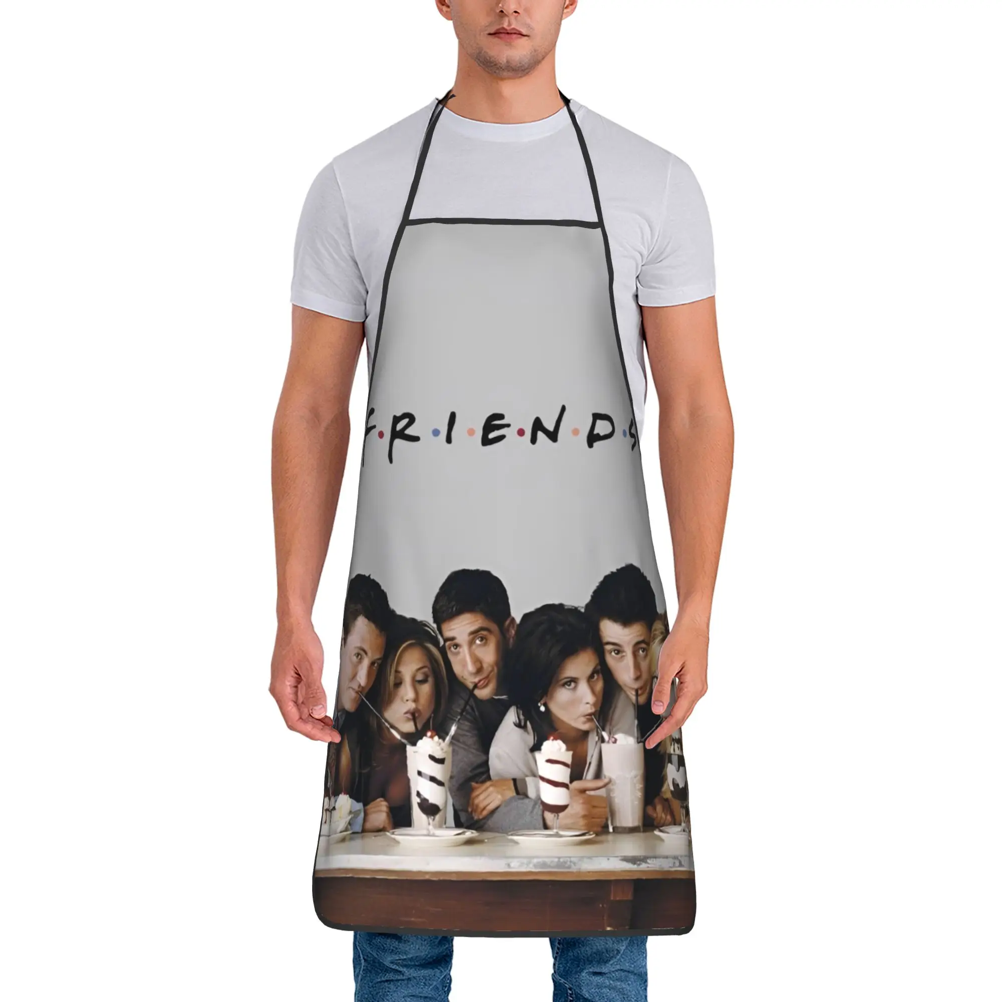 

Водонепроницаемые фартуки-нагрудники из дышащего полиэстера по мотивам американского сериала «Друзья» (Рэйчел), для кухни, для взрослых мужчин и женщин, для кемпинга