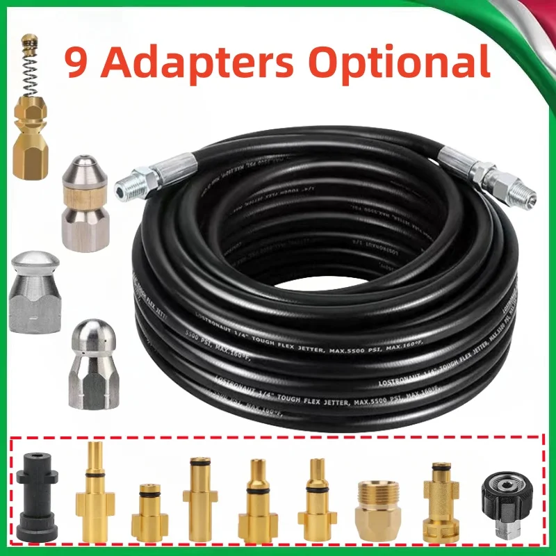 Máquina de Limpeza o Mangueira de Drenagem de Esgoto Kit de Limpeza de Pipeline Bico de Limpeza para Karcher Interskol Bosch de Alta Pressã