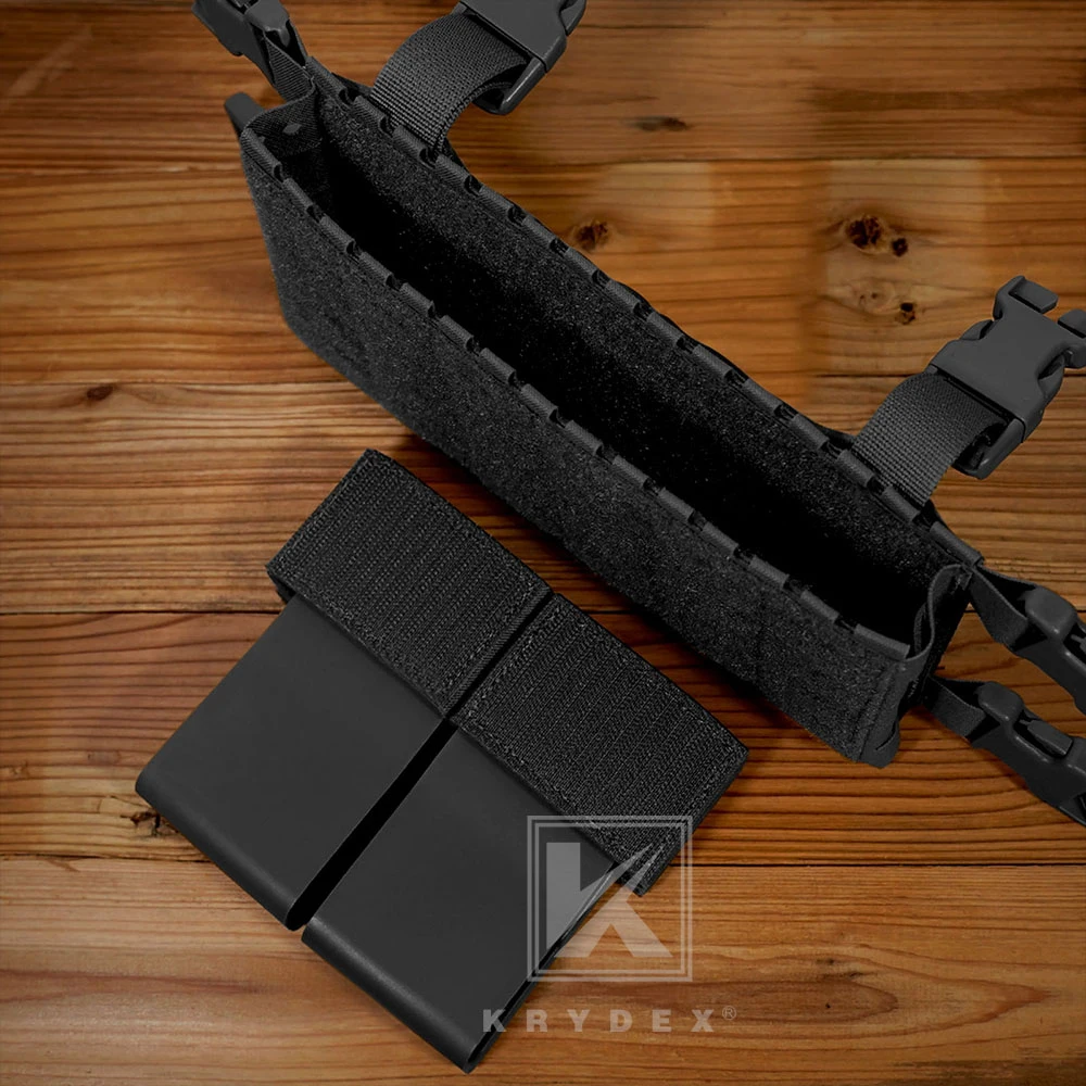 KRYDEX التكتيكية مطاطا 5.56 الثلاثي مزدوج ماج إدراج 7.62 مجلة الحقيبة ل D3CR الصدر تلاعب لوحة الناقل سترة Placard الكنغر