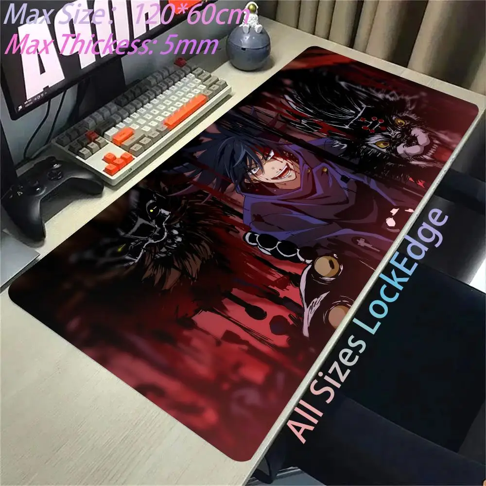 

Anime Jujutsu Kaisen Mouse Pad XXL Gaming Accessories Office Gamer Keyboard Desk Mat Non-Slip Laptop Satoru Gojo Mousepad