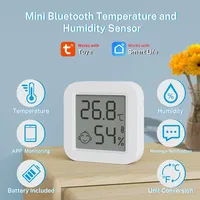 Tuya Smart Temperature Humidity Sensor Mini LCD Screen Bluetooth-Compatible APP Remote Monitoring Support Alexa Smart Life
