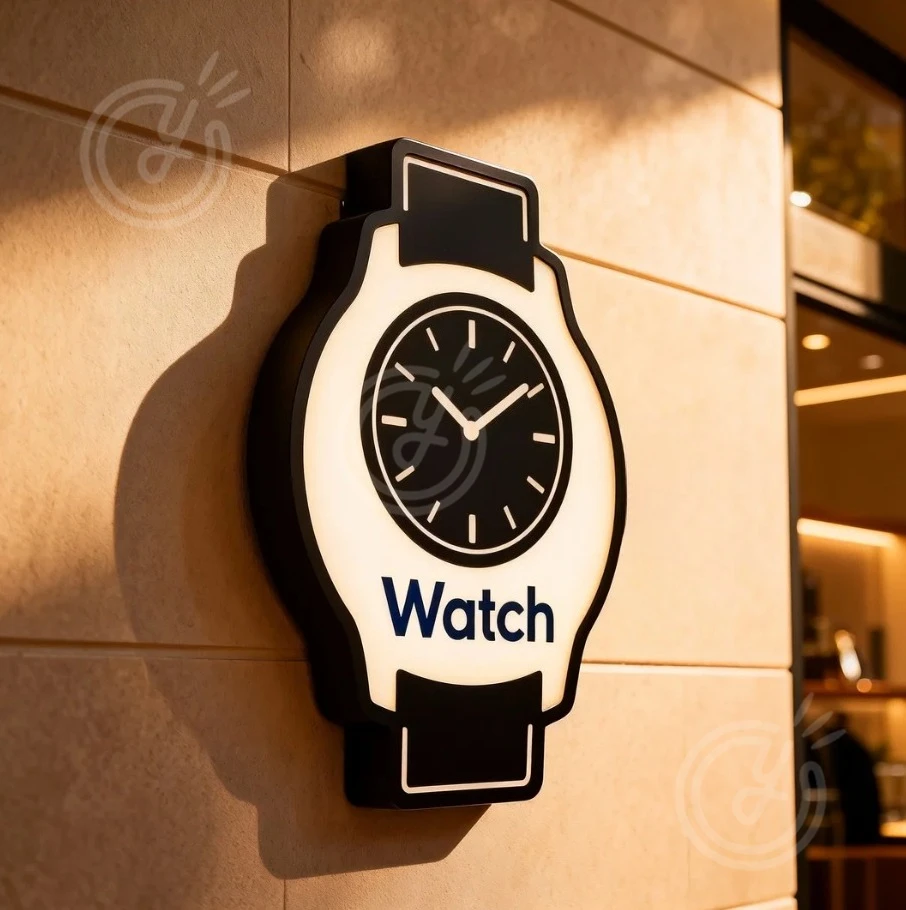 Custom Personalized LightBox Sign Personalized One of A Kind Business Logo 3D Advertising Lightbox Watch Wall Decor Light Box
