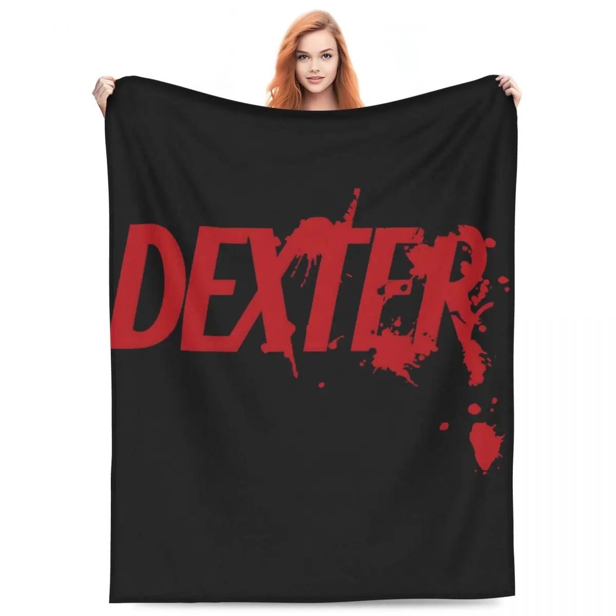 Custom Dexter Morgan Blanket Warm Fleece Soft Flannel Movie Throw Blankets for Bed Couch Travel Spring