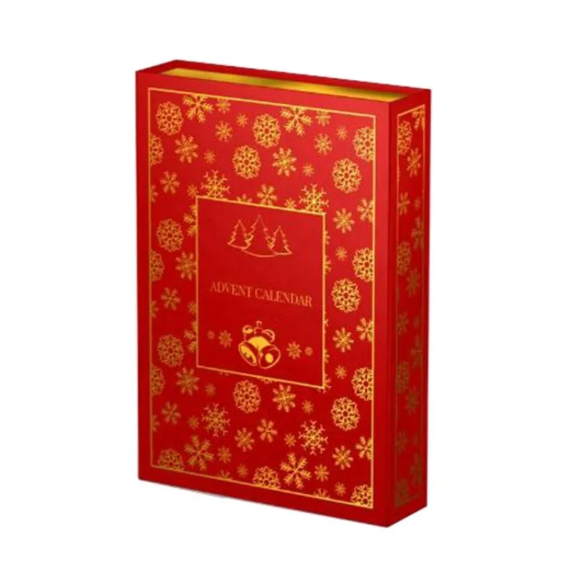 2025Manufacture Wholesale Customized Printed Cardboard Magnetic Christmas Beauty Advent Calendar Packaging Box