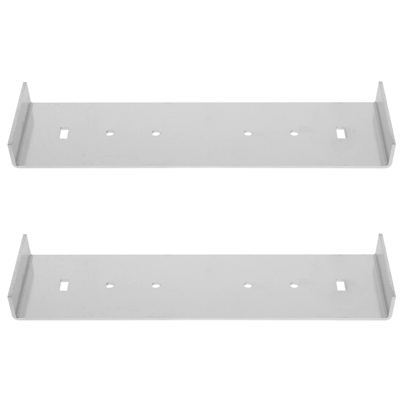 

2Pcs Metal Mailbox Mounting Bracket Quick Install Floor Width Suitable Long Lasting Minimalist Style Mailbox Mounting