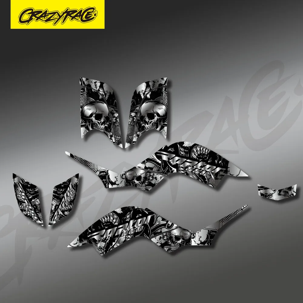 Para Yamaha RAPTOR 660 YFM660 YFM ATV 2001-2005 ATV carenado completo pegatina gráficos kits de fondo decoración personalizada