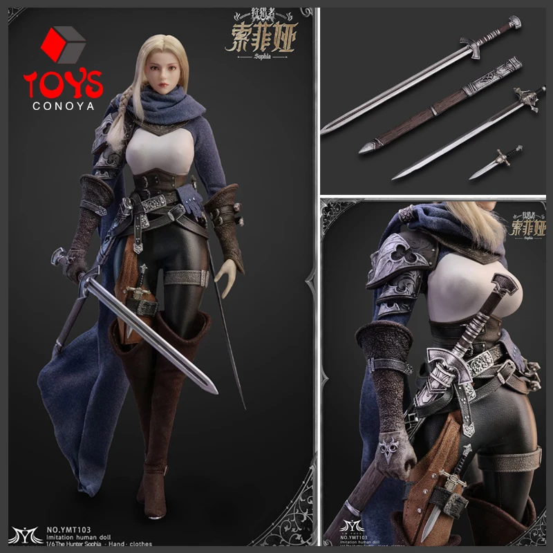 

2024 Q4 YMTOYS YMT103 1/6 Hunter Sophia Action Figure with Movable Eyes 12'' Female Soldier Figurine Full Set Collectible Model