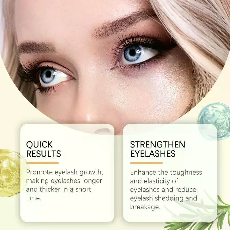 Eyelash Growth Serum Enhancer Longer Fuller Thicker Curling Lash Treatment Nutritious Eye Care Makeup Natural Eyelash Boost