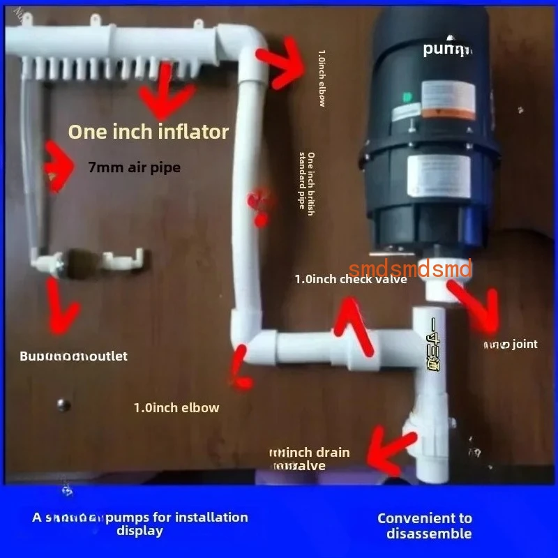 LX Bubble Air Pump Machine AP400 Hotel Jacuzzi B & B Civil Construction Pre-embedded Bubble Pool Equipment